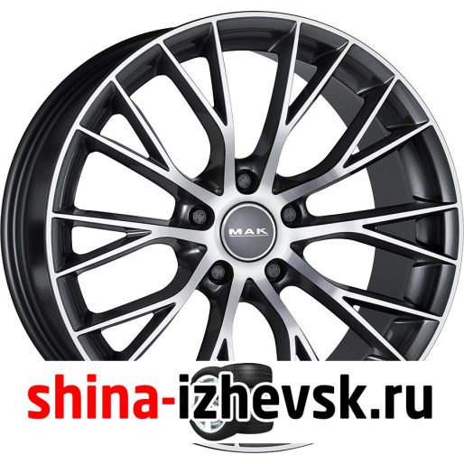 Колесный диск MAK MUNCHEN 8.5xR19 5×120 ET18 DIA72.6 серый матовый с полированной лицевой частью в Ижевске